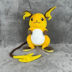 Pokemon Raichu Plush 10 Inch Stuffed Animal Toy 2022 Nintendo Game Freak Orange